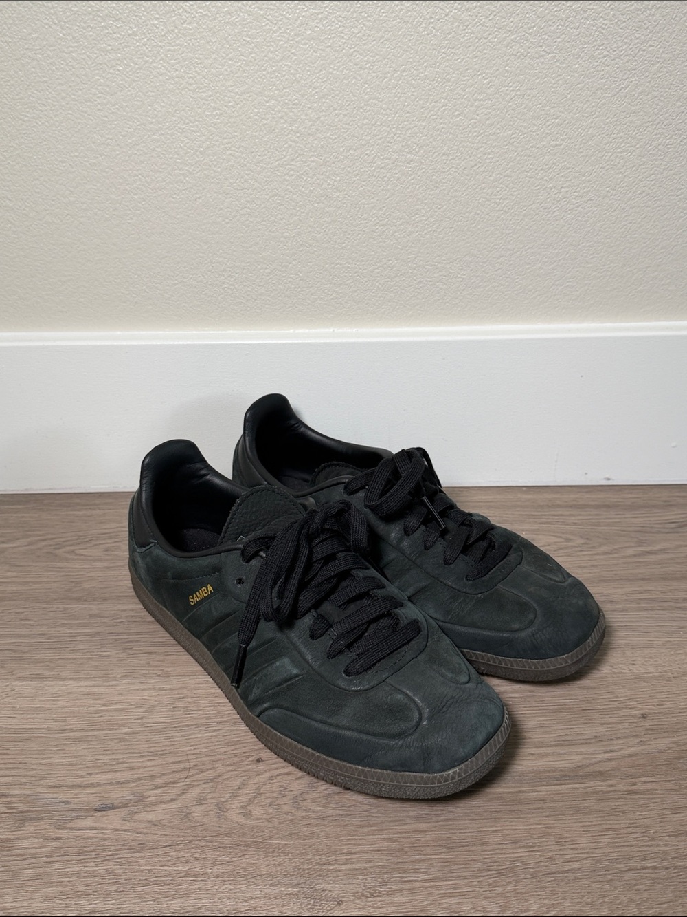 Adidas Samba OG Core Black Nubuck Sneakers Men's 6 IG1237